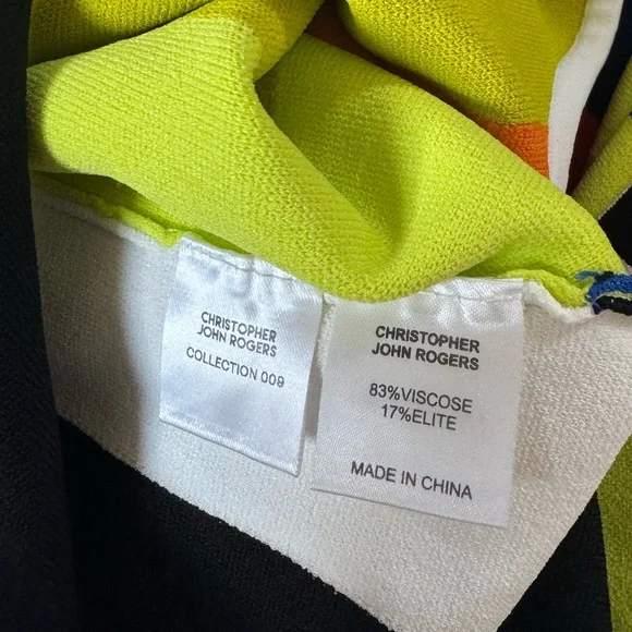 Christopher John Rogers Striped Dress Collection 009 Size S - Picture 6 of 6